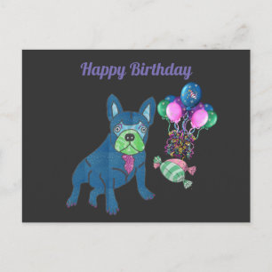 French Bulldog Birthday Card