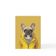 French Bulldog Birthday card