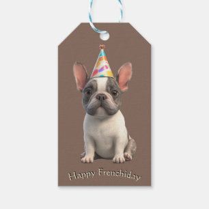French Bulldog Birthday Card Gift Tags