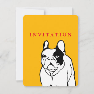 French Bulldog Birthday Invitation