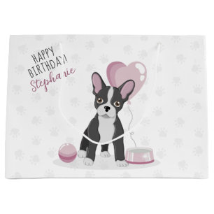 French Bulldog Birthday Large Gift Bag