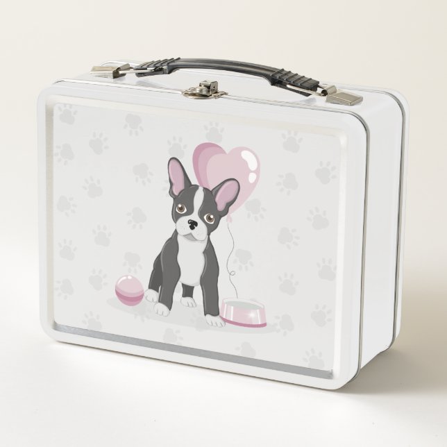 French Bulldog Birthday Metal Lunch Box (Front)
