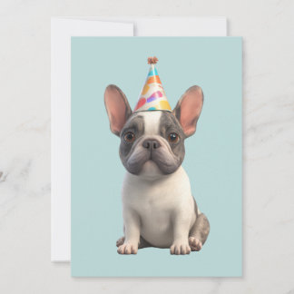 French Bulldog Birthday Party Invitation