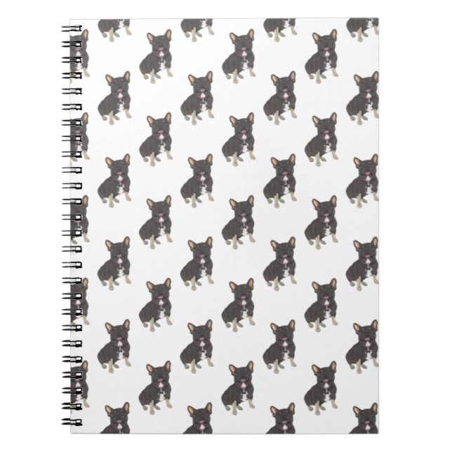 French Bulldog (Black & Tan Tricolor) Notebook (Front)