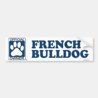 French Bulldog Blue Bumper Sticker