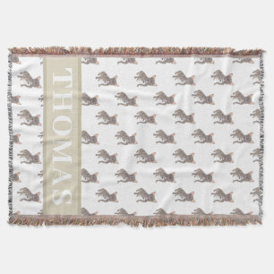 French Bulldog (Blue Grey Silver Chocolate Lilac)  Throw Blanket