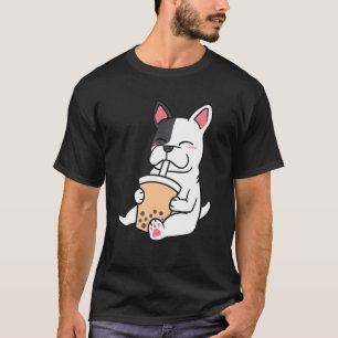 French Bulldog Boba Milk Tea Bubble Tea Lover JT T-Shirt
