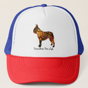 French Bulldog Bokeh Silhouette Trucker Hat