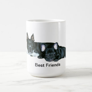 French Bulldog & Boston Terrier 'Best Friends' Mug