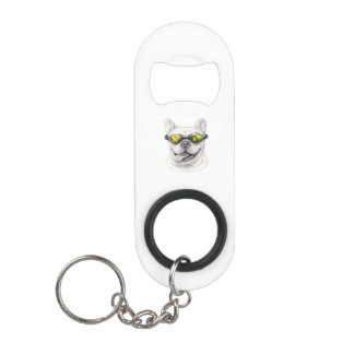 French Bulldog Bottle Opener Keychain