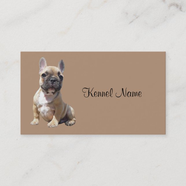 French Bulldog Breeder Business Card (Front)