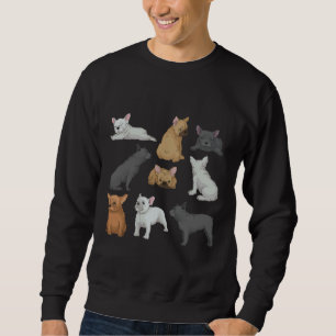 French Bulldog Brown Black White Sweatshirt