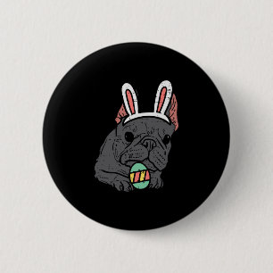 French Bulldog Bunny Cute Frenchie Dog Men Women K 6 Cm Round Badge