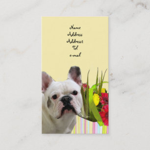 French bulldog business card
