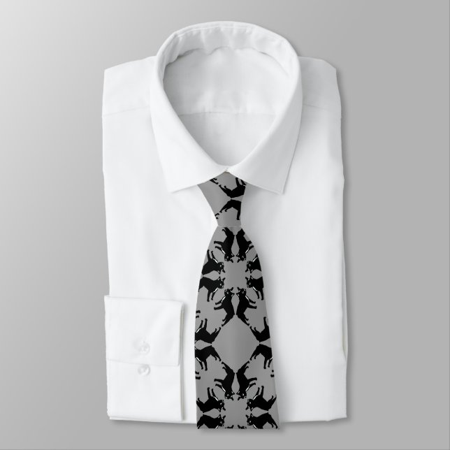 French Bulldog bw Tie (Tied)