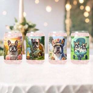 French Bulldog Cactus French Bulldog Can Glass