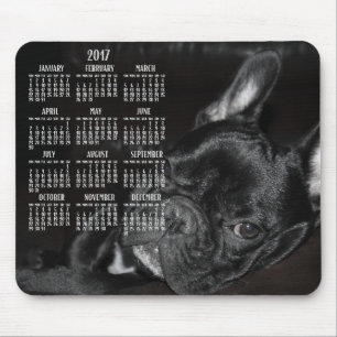 French Bulldog Calendar 2017 Mouse Pad