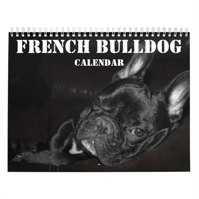 French Bulldog Calendar 2026 With Photos (Cover)