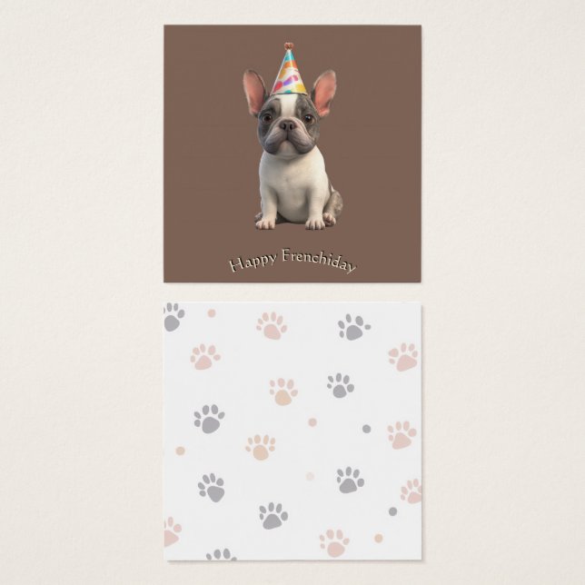 French Bulldog Card (Front & Back)