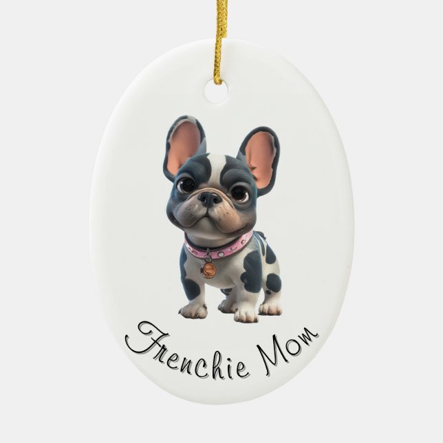 French Bulldog Ceramic Ornament (Front)