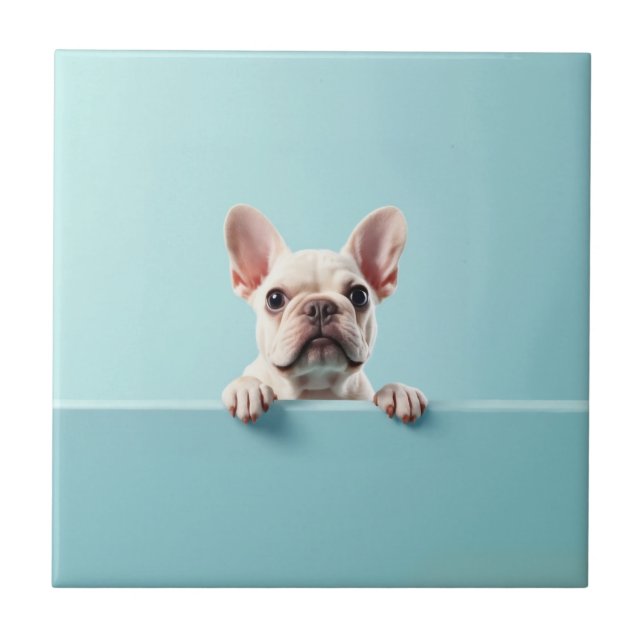 French Bulldog Ceramic Tile (Front)