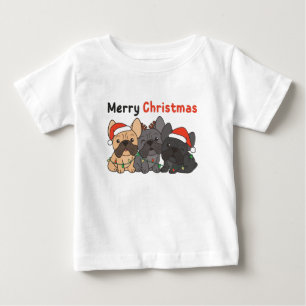 French Bulldog Christmas Animals Cute Dogs Baby T-Shirt