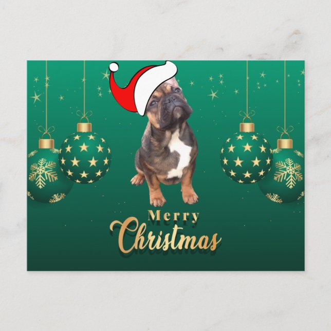 French Bulldog Christmas Card Christmas (Front)