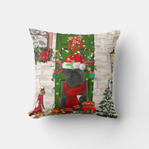 French Bulldog Christmas Cushion