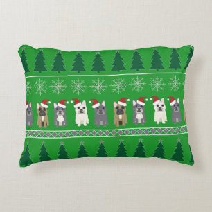 French Bulldog Christmas Decorative Cushion