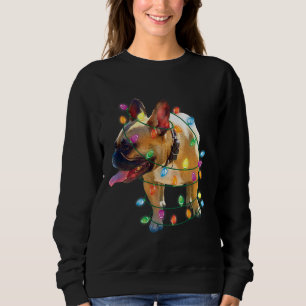 French Bulldog Christmas Dog Mom Dad Christmas Paj Sweatshirt