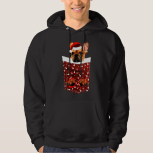 French Bulldog Christmas Dog Pocket Hoodie