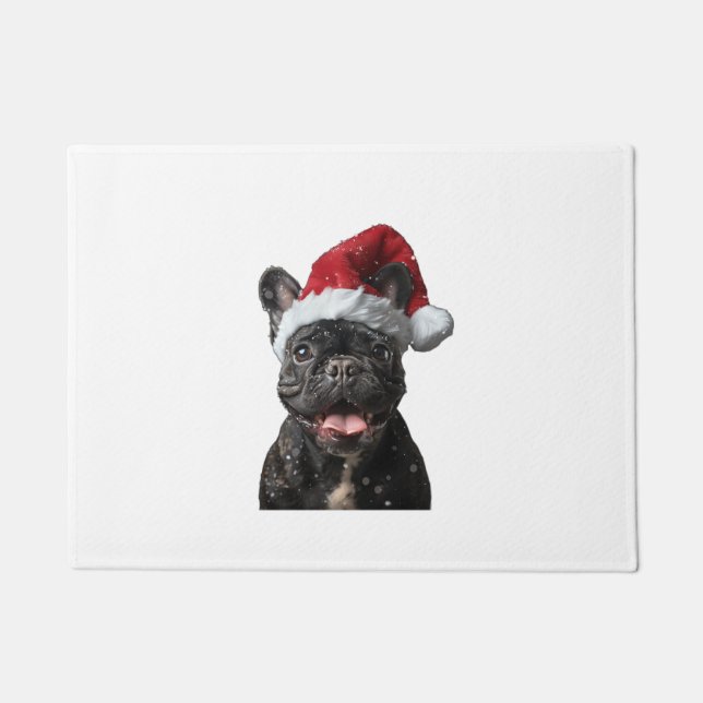 French Bulldog Christmas  Doormat (Front)