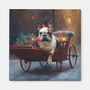 French Bulldog Christmas Festive Season Magnet