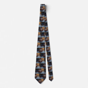 French Bulldog Christmas Festive Season Tie