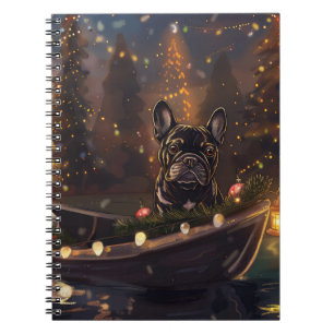 French Bulldog Christmas Festive Voyage Notebook