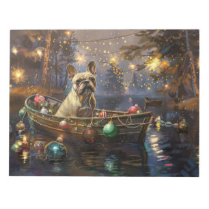 French Bulldog Christmas Festive Voyage  Notepad