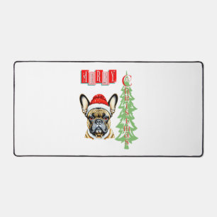 French Bulldog Christmas gift   Desk Mat