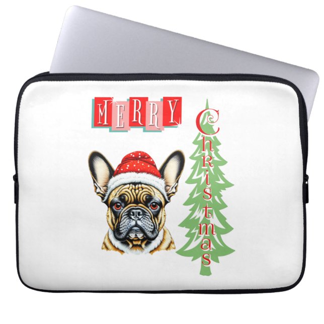 French Bulldog Christmas gift   Laptop Sleeve (Front)