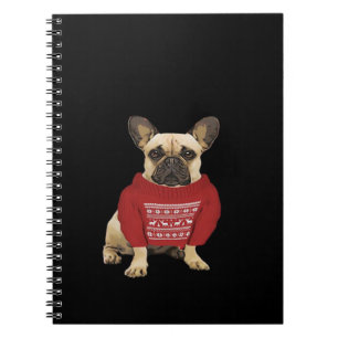 French Bulldog Christmas gifts and christmas sweat Notebook