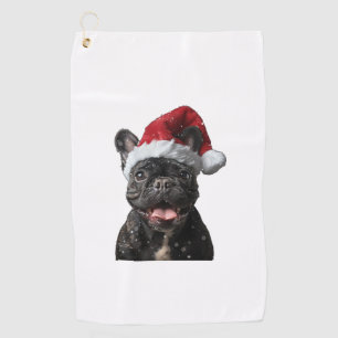 French Bulldog Christmas Golf Towel