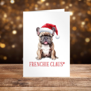 French bulldog Christmas Happy Holidays funny Holiday Card