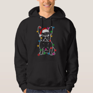French Bulldog Christmas Lights Tree Decoration Xm Hoodie