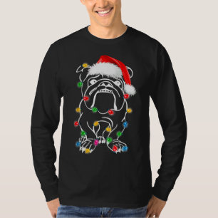French Bulldog Christmas Lights Up Dog T-Shirt