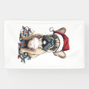 French Bulldog Christmas Lights Xmas Dogs Gifts Me Banner