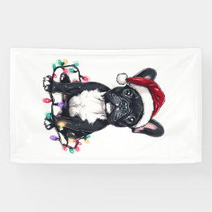 French Bulldog Christmas Lights Xmas Dogs Gifts Me Banner