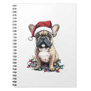 French Bulldog Christmas Lights Xmas Dogs Gifts Me Notebook