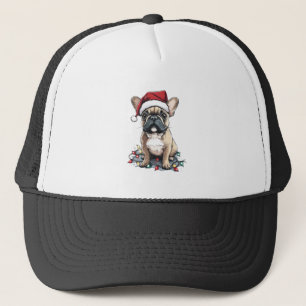 French Bulldog Christmas Lights Xmas Dogs Gifts Me Trucker Hat