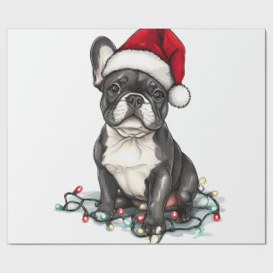 French Bulldog Christmas Lights Xmas Dogs Gifts Me Wrapping Paper
