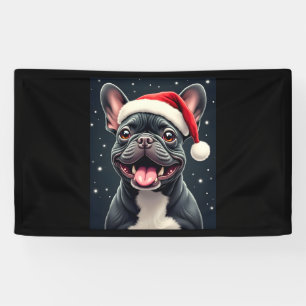French Bulldog Christmas Long Sleeve T-Shirt Banner