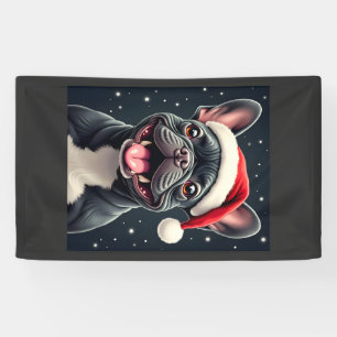 French Bulldog Christmas Long Sleeve T-Shirt Banner